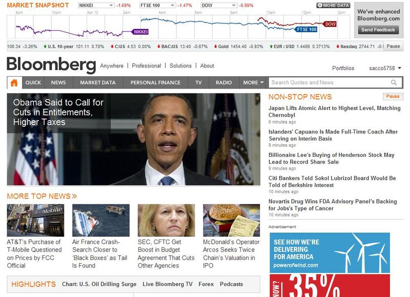 Bloomberg Endorses Legal Online Gaming in Pro-Gaming Website Editorial