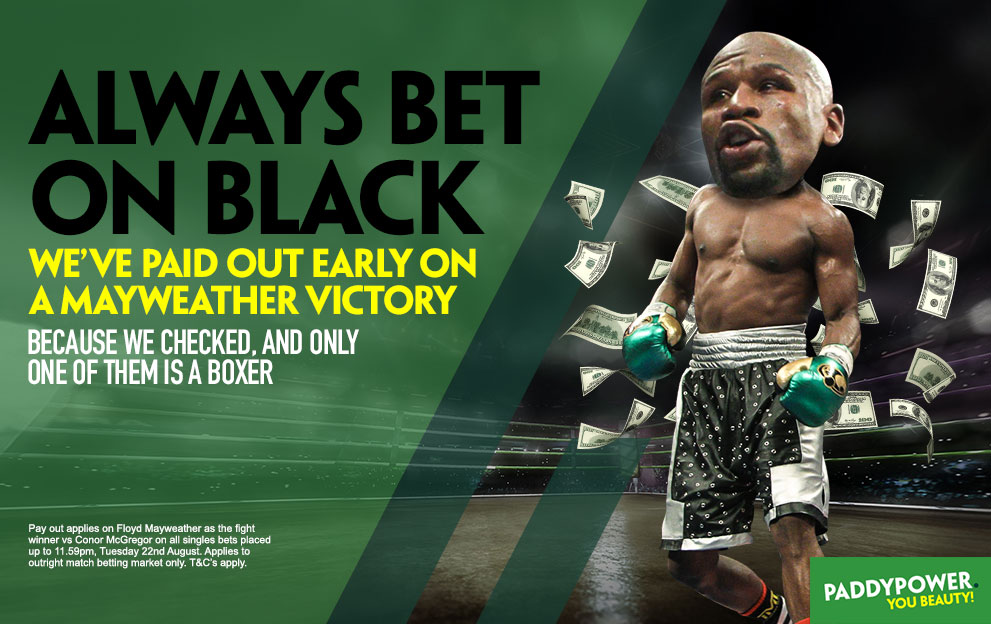 Paddy Power Offers Early Mayweather Payout with Controversial Advertisement