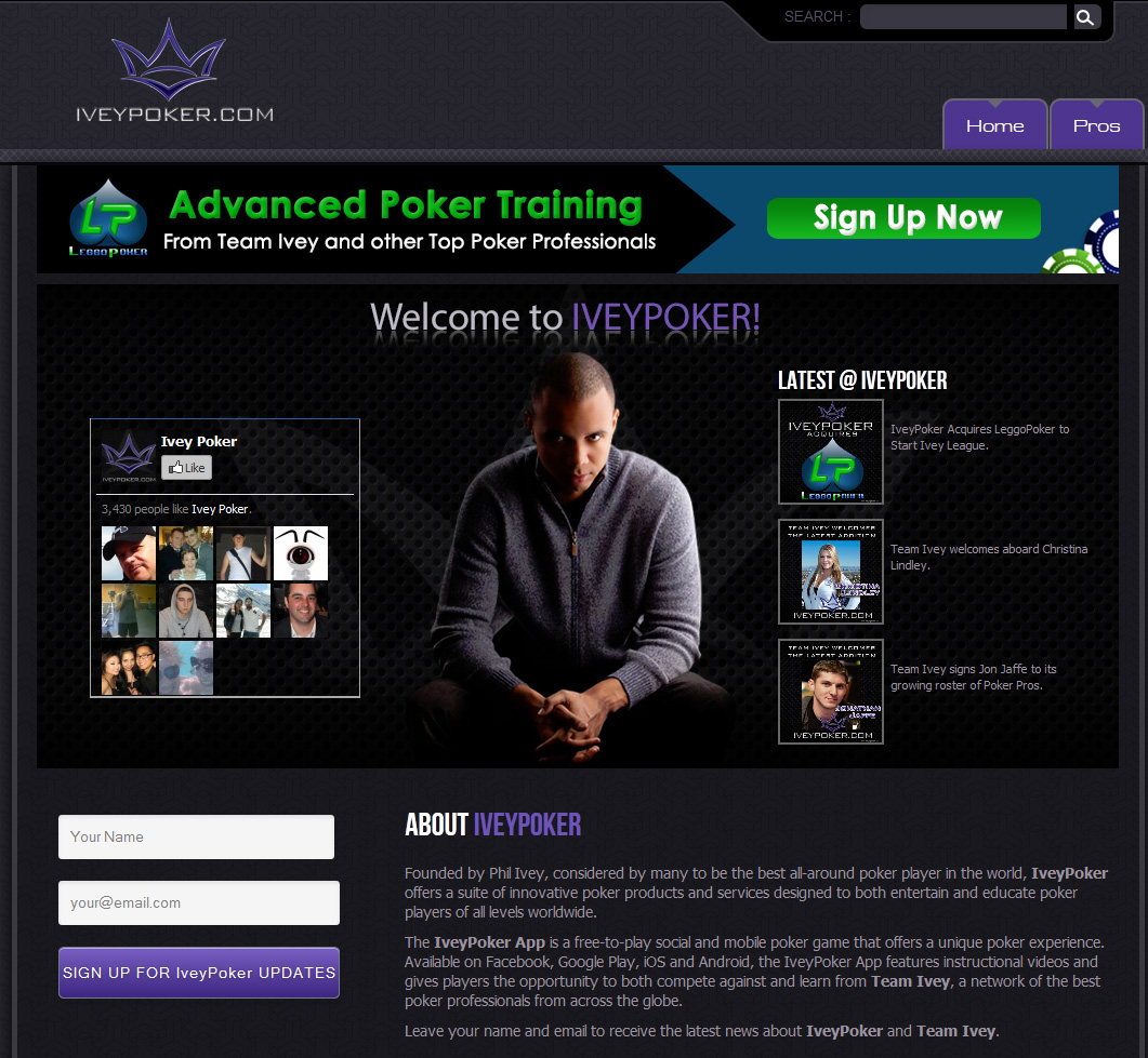 Phil Ivey Launches Poker App